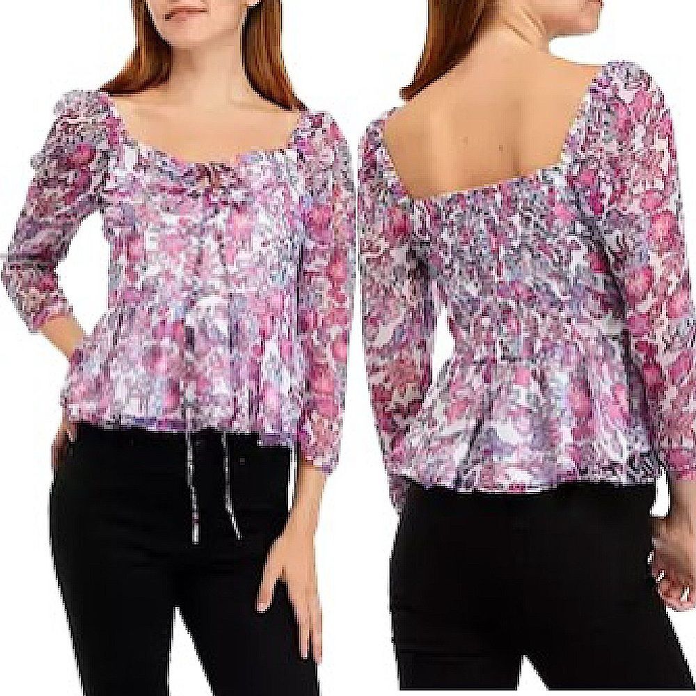 French Connection Fotini Hallie Floral Printed Blouse Size Medium